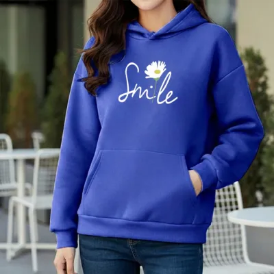 Premium Comfortable Printed Ladies Winter Hoodie