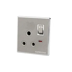 Super Star Ultimate 3 Pin Round Socket With Switch