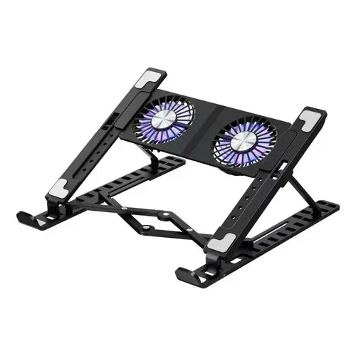 NO.X3 Foldable Laptop Stand with Twin Cooling Turbo Fans