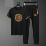 Men's O-Neck Tee and Elastic Waist Pants Tracksuit, Sizes L and XL
