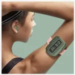 Multifunction TWS Wireless Earphones with Digital LED Clock Display & Belt Clip