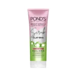 Pond's Bright Ultimate Miracle Pore Clear Clay Bha Facial Scrub 100g (Indonesia)