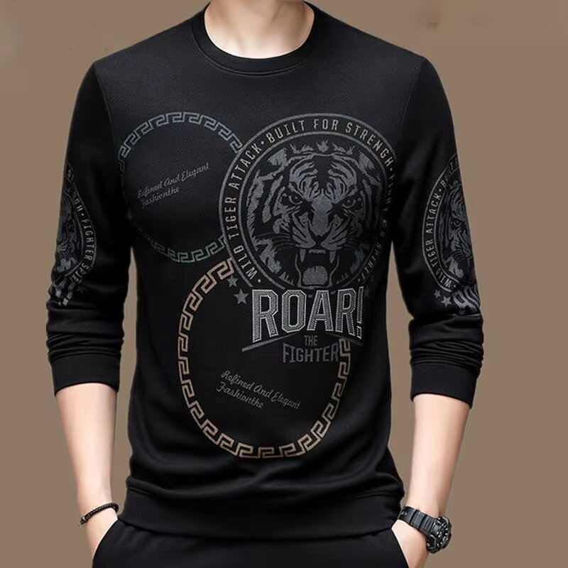 Men's Mesh Fabric Full Sleeve T-Shirt, Mixed Cotton 150 GSM
