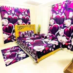 Water Proof China Premium 3D Design Bed Sheet King Size (7.8ft/6.8ft )