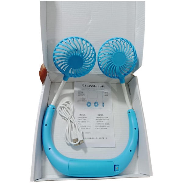 Portable Neck Fans Mini Cooling Fans Rechargeable Fans 360 Degree Free Rotation for Traveling, Sport