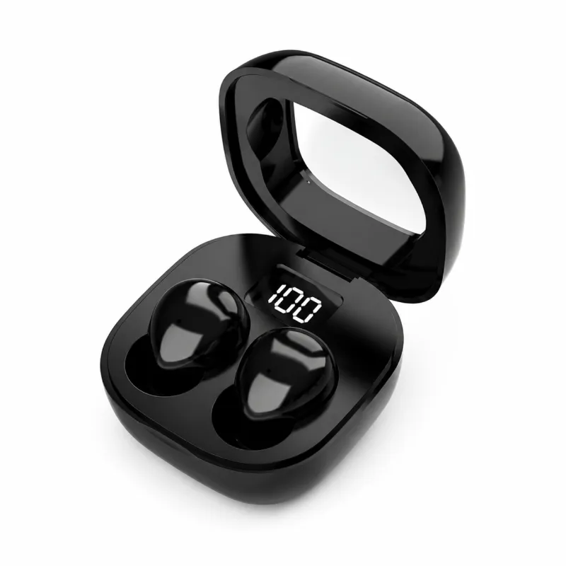 HnB Y19 Mini True Wireless Earbuds – Ultra-Small Invisible In-Ear TWS with Digital LED Battery Display, Auto-Pairing & 20H Playtime