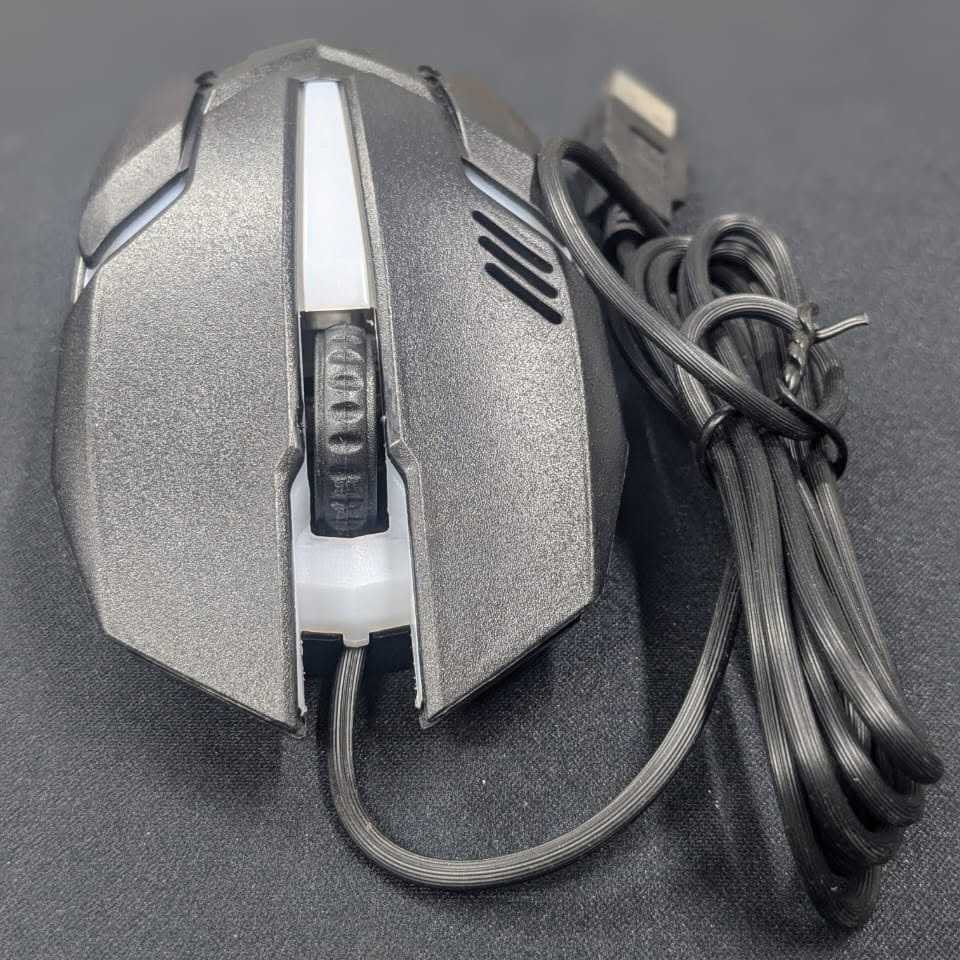 AMC TECH M15 Wired Gaming Mouse with Adjustable DPI, RGB Lighting,
