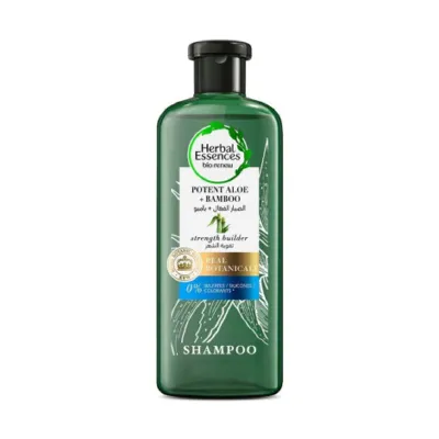 Herbal Essences Potent Aloe + Bamboo Strength Builder Shampoo 400ml (Saudi Arabia)