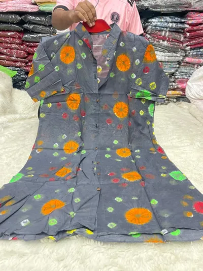 Single Piece Batik Print Kurti for Women, 5 Colour Choices