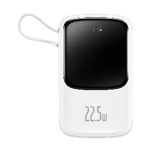 Baseus PPQD060102 Qpow Pro Overseas Edition 10000mAh White 22.5W Type-C Power Bank