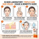W.Skin Laboratory Triple Care Sun Cream SPF50+ PA+++ 60g (Korea)
