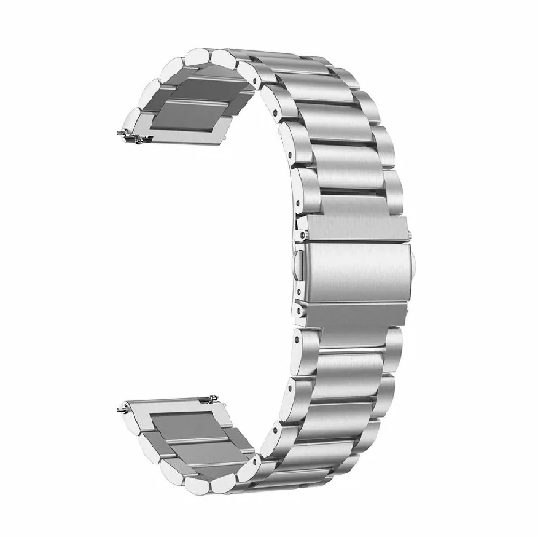 22mm Metal Strap For Smartwatch – Silver Color
