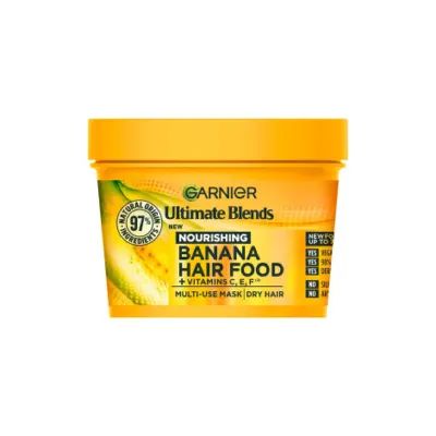 Garnier Ultimate Blend Nourishing Banana Hair Food + Vitamin C,E,F Multi-Use Mask 400ml (Germany)