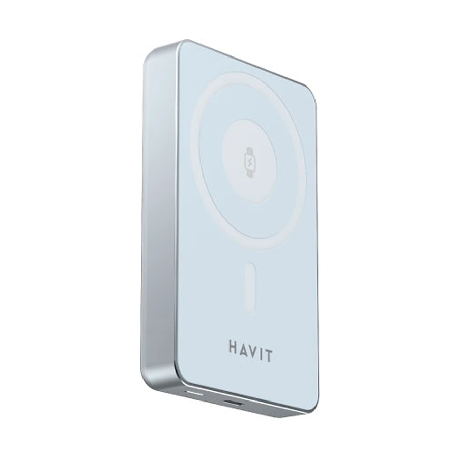 Havit PB5219 10000mAh 20W MagSafe Qi Wireless Power Bank Blue