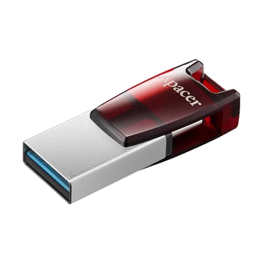Apacer AH180 64GB USB 3.2 Type-C OTG Red Pen Drive