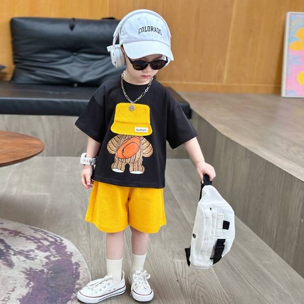 Summer Children's Thin Short-sleeved Casual Set, Cool Summer Clothes