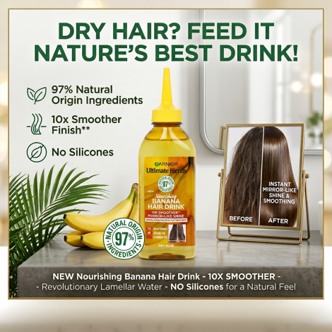 Garnier Ultimate Blends Nourishing Banana Hair Drink 200ml (France)