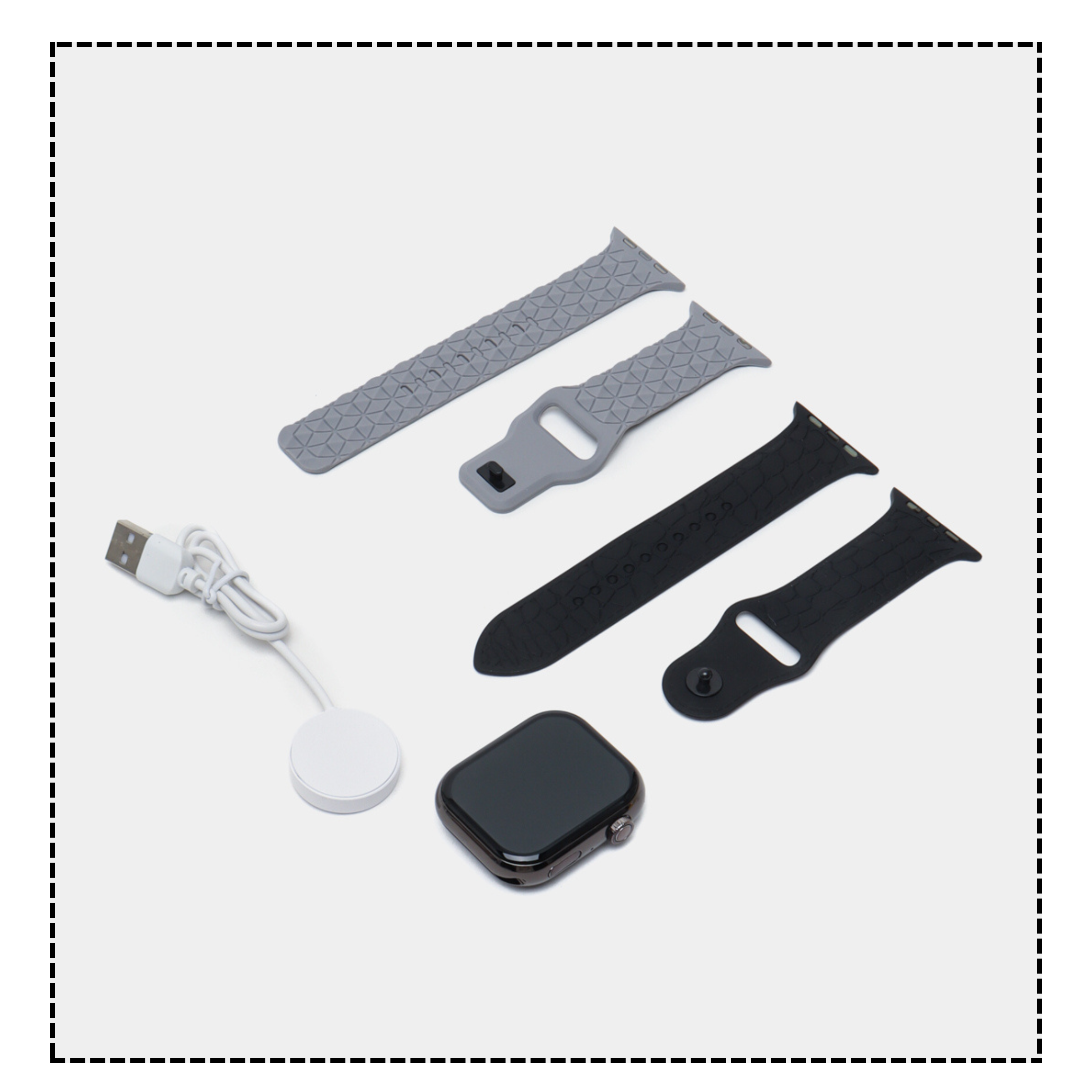 ME16 Smart Watch 3 strips 2.21 Infinity display Wiewless charging series 10