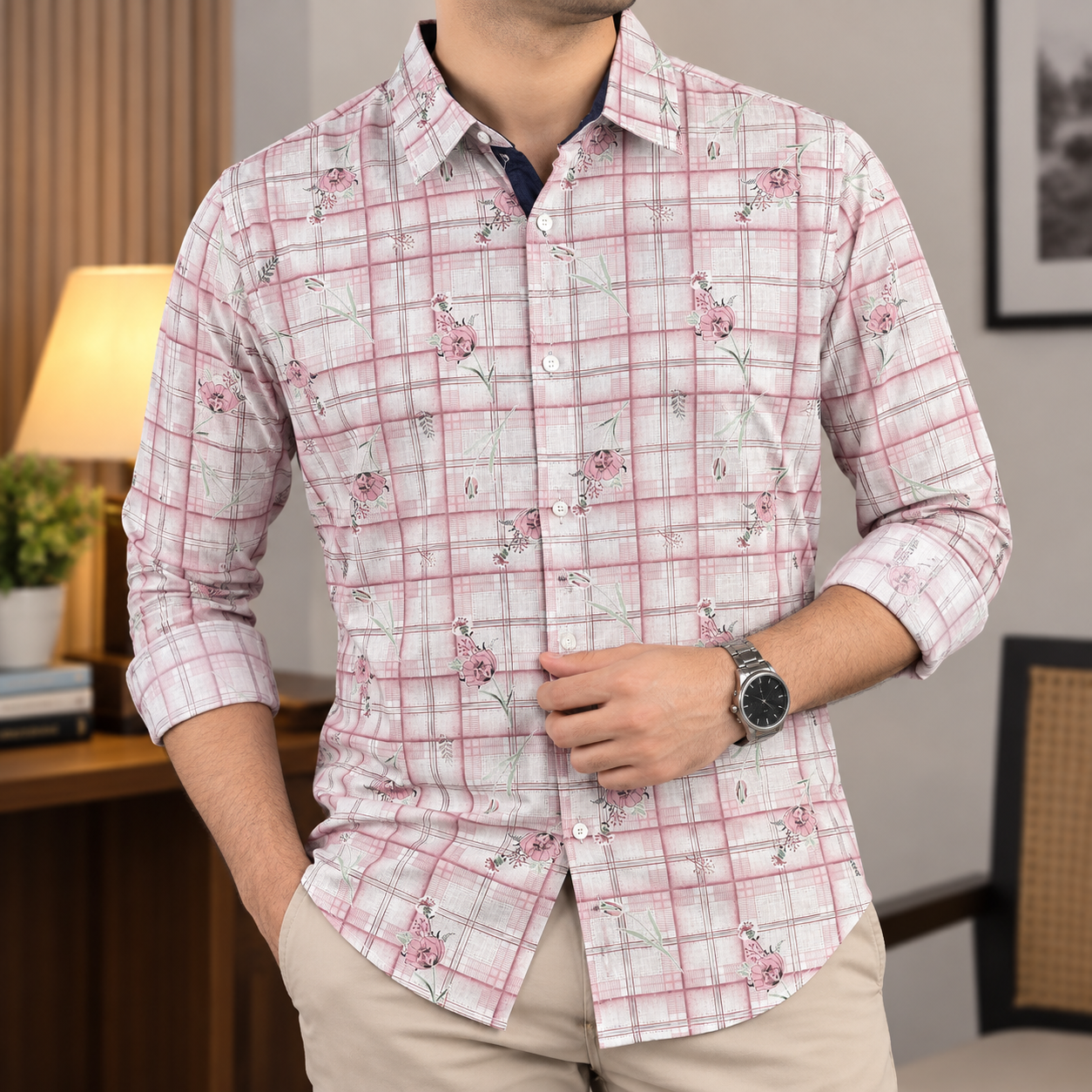 Premium Pure Cotton Check & Print Shirts