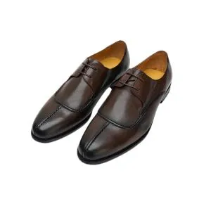 24096-Coffee Formal Genuine Cow Leather Oxford Formal shoes for men