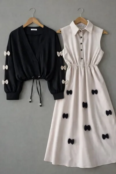 Women's Georgette Romper Gown and Shirt Set, 5 Colours
