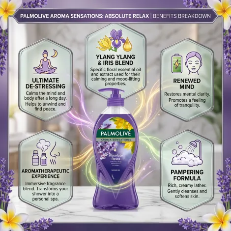 Palmolive Aroma Sensations Absolute Relax Shower Gel 750ml (Thailand)