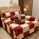 Comforter Bedding Set with Bolster Cover and Bag, Pure Twill Cotton