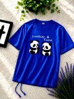 Ladies' DTF Print Drop Shoulder T-Shirt, 160 GSM Cotton, Free Size