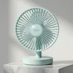 Joykaly YG-735 Rechargeable Portable Desk Fan – 2400mAh, 3-8H Backup