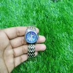 OLEVS Watch for Women Branded Stainless steel Elegant Luminous Ladies Watches 9931 Silver Blue