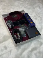 Men's Cotton Shirt Gift Set with Watch, Perfume and Gift Card