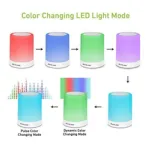 Touch Lamp Portable Bluetooth Speaker with Smart Colour Changing Touch Mode Night Lamp
