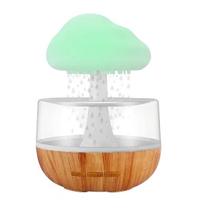 Rain Cloud Night Light Humidifier with Raining Water Drop Sound Oil Diffuser for Bedroom