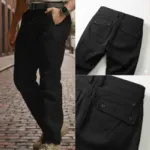 Men's Twill Stretch Trousers, 98% Cotton 2% Spandex, Waist 30 to 38