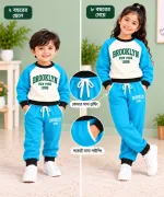 Boys' and Girls' Brushed Cotton Sweatshirt Set, 300 GSM, 3 Colours