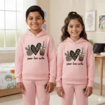 Kids DTF Print Hoodie and Pant Set, 6 Colours, 1 to 10 Years
