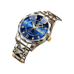 BINBOND 2521 Luxury Brand Luminous Quartz Watch For Men (Blue)