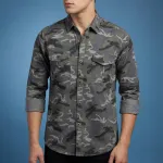 Fashionable Casual Shirt for Men (Black)