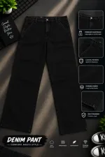 Men's Semi Baggy Cargo Denim Pant, Waist 28 to 36