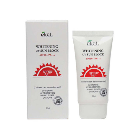 Ekel Whitening UV Sun Block SPF50+ Pa+++ 70ml (Korea)
