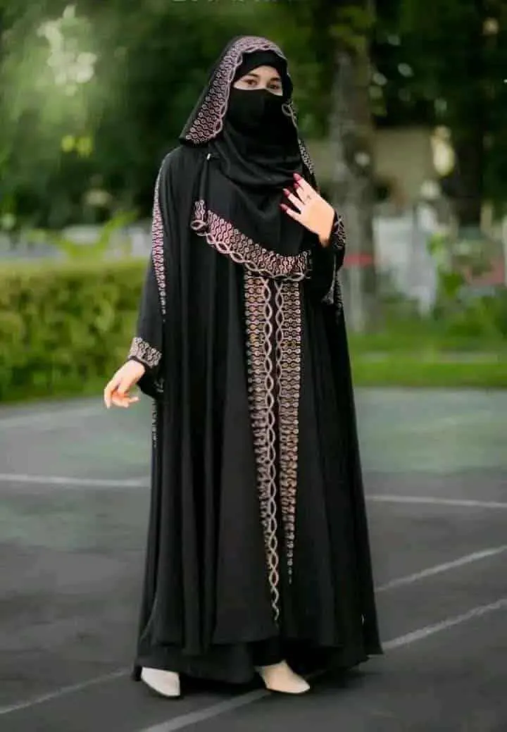 Sehzadi Abaya Full Set with Inner, Koti, Hijab and Stone Work
