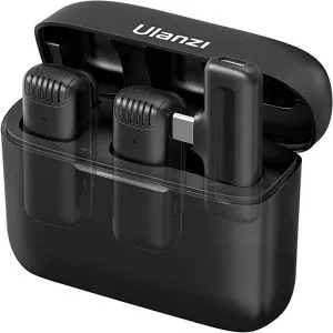 Ulanzi J12 Dual Wireless Microphone for Android With Charging Case For Type-C