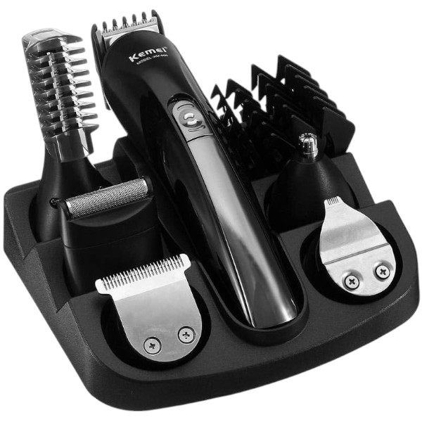 Kemei KM - 600 Professional Hair Trimmer 6 In 1 Hair Clipper Shaver Sets Electric Shaver Beard Trimmer Hair Cutting Machine