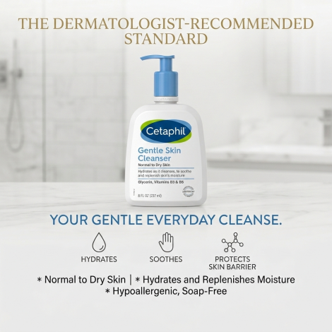 Cetaphil Gentle Skin Cleanser Normal to Dry Skin 237ml (Canada)