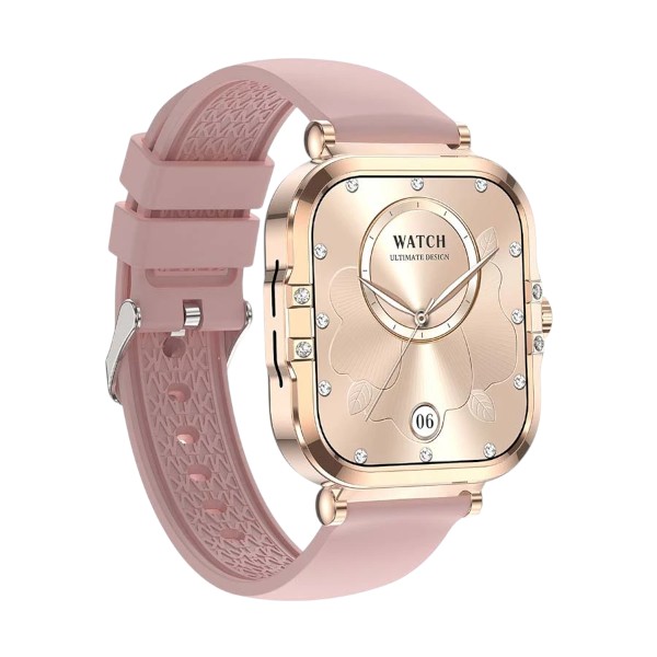 Blisbond Pearl Gold AMOLED Bluetooth Calling Smart Watch