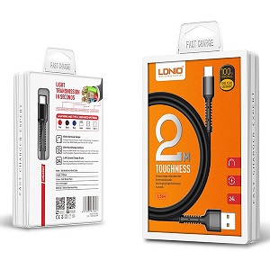 LDNIO LS64 2M Fast Charge Toughened Data Cable