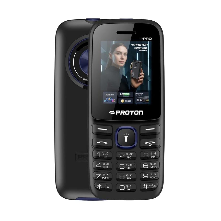 Proton i-Pro Black Feature Phone (Dual Sim)