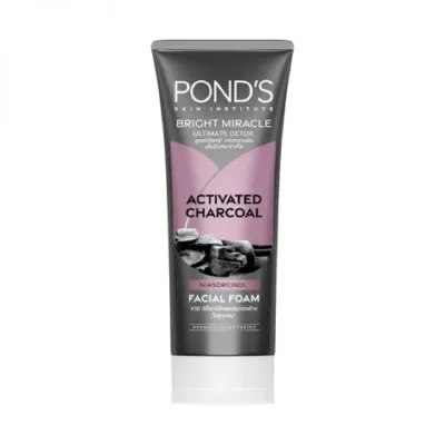 Pond's Bright Miracle Ultimate Detox Activated Charcoal Facial Foam 90g (Thailand)