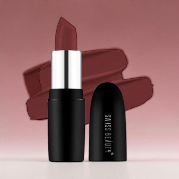 Swiss Beauty Pure Matte Lipstick - 228 Bold Wine (China)