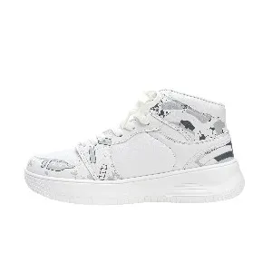 White High neck all seasons sneaker for men